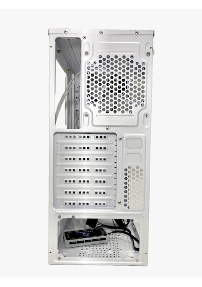 Gameforce Wmesh Beyaz 4x120 MM ARGB Halo Fan ATX Oyuncu Bilgisayar Kasası