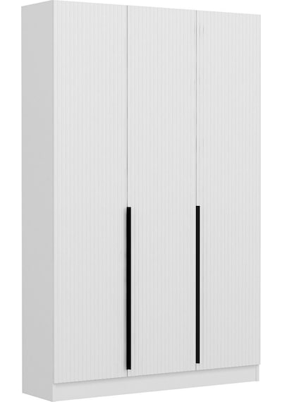 Minar Kale 210 Cm 3 Kapaklı 1b Raf Portmanto Byz Mbr Çizgili Byz