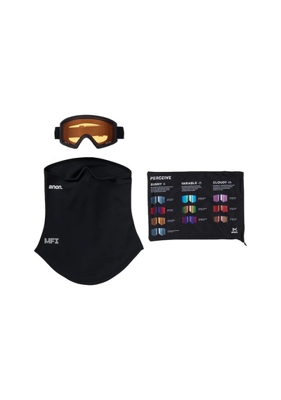 Anon Burton Tracker 2.0 Goggles + Mfi Face Mask Unisex Çocuk Siyah Goggle V01 Siyah
