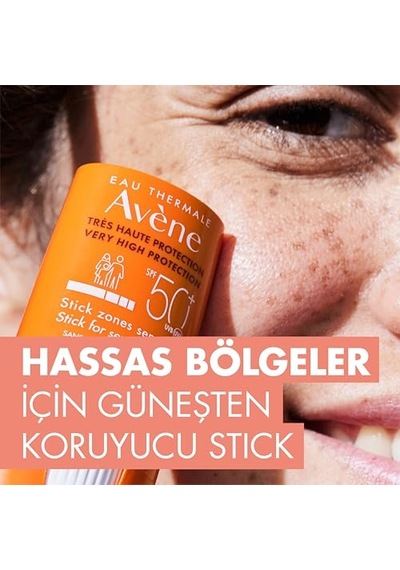 Eau Thermale Avene Stick Güneş Kremi Spf 50+ Hassas Bölgeler İçin Yüksek Koruma Sağlayan Güneş Koruyucu 8 Gr