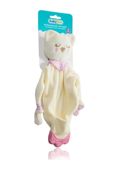 Babyjem Diş Kaşıyıcılı Sevimli Uyku Arkadaşım Pembe