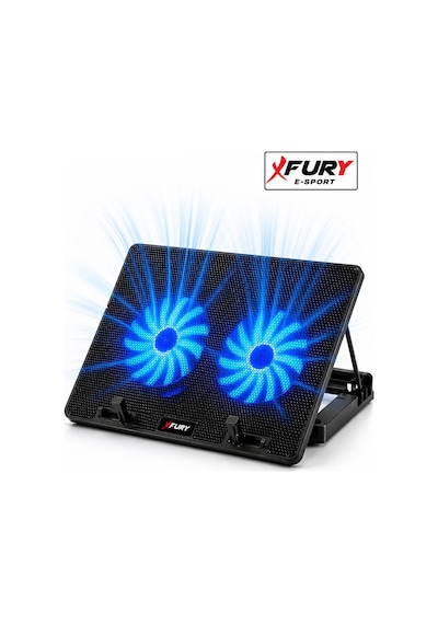 Fury Laptop Soğutucu Çift Fanlı Ayarlanabilir Dizüstü Bilgisayar Soğutma Fanı