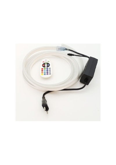Neon Şerit Led Işık 3 Çip Rgb 5 Metre 220 Volt Karışık