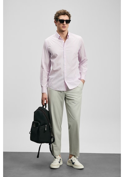 Lufian Fenrıc Smart Erkek Chino Pantolon Slim Fit Taş Taş 111190362100190