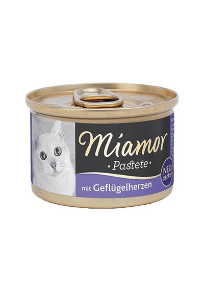 Miamor Pastete Yürekli Yetişkin Kedi Konserve Maması 10 x 85 G