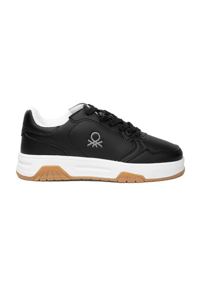 United Colors Of Benetton Benetton Bnı-11220 Kadın Klasik Sneaker Siyah - Beyaz Siyah - Beyaz