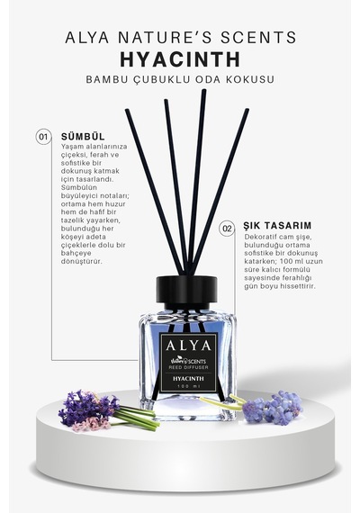 Nature's Scents Hyacinth Sümbül Bambu Çubuklu Oda Kokusu 100 Ml