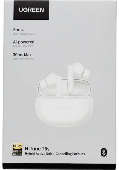 Ugreen HiTune T6S Bluetooth 5.4 Hibrit Aktif Gürültü Engelleyici Kulak İçi Kulaklık