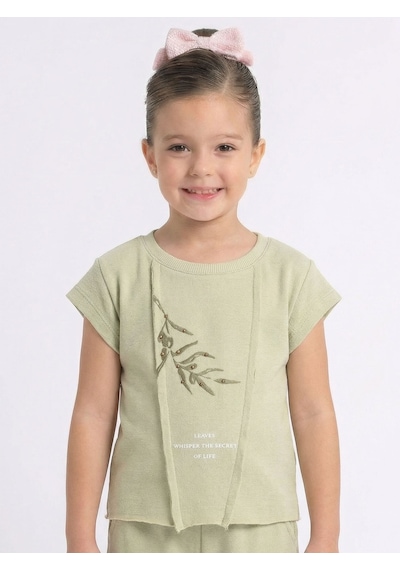 Xo Kids Kız Çocuk Tişort 4-8 Yaş 38510 Yeşil