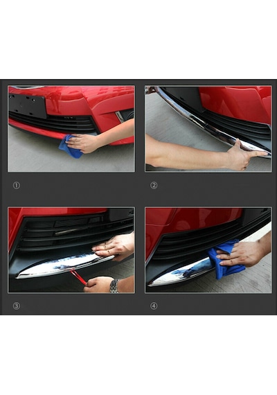 Toyota Corolla Uyumlu 2014-2016 Ön Tampon Çıtası Abs Krom