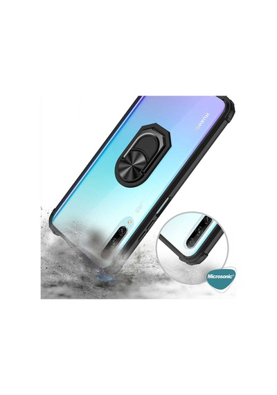 Microsonic Huawei P Smart Pro Kılıf Grande Clear Ring Holder
