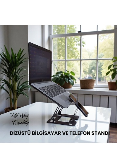 Upway Comfort Style 2 İn 1 Laptop Bilgisayar/tablet Ve Telefon Standı - Sağlam Ve Ergonomik