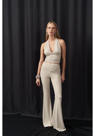 Mai Collection Mai Studios Co. Jody Taş Crop Pantolon Takım Taş