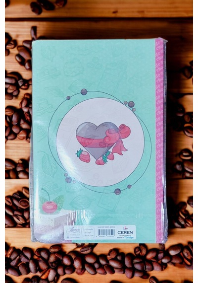 12,5x19,5 Cm 112 Sayfa Çizgili Kokulu Defter Karton Kapak Krem Renk Kağıt 3