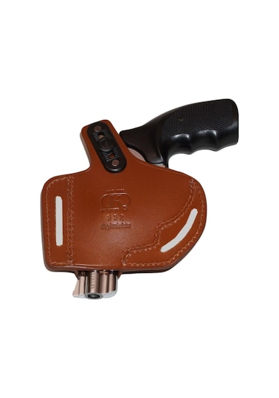 Smith Wesson 38 Calibre Deri Tabanca Kılıfı Taba Açık-40123 Taba