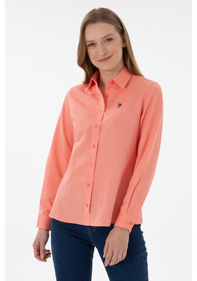 U.s. Polo Assn. Kadın Nar Çiçeği Gömlek Basic 50307726-vr039 Nar Cıcegı