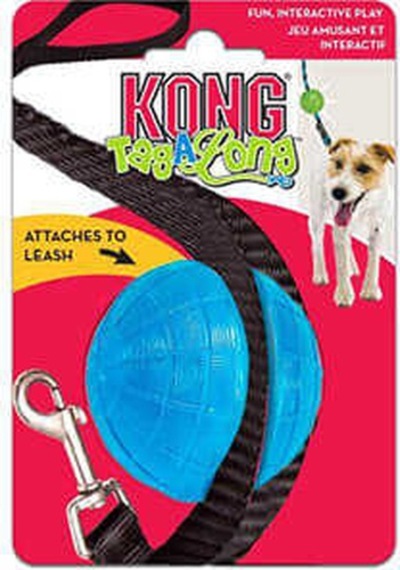 Kong TagAlong Gezdirme Kayışına Asılabilir Köpek Oyun Topu Medium