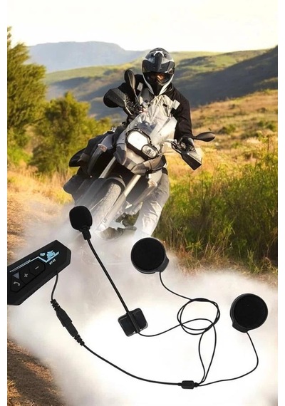 Kask Kulaklığı Motosiklet Intercom Interkom Dinleme Konuşma Özellikli Su Geçirmez 13723075