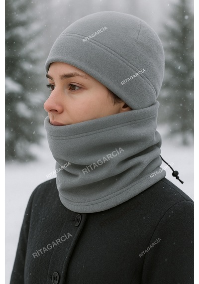 Ritagarcia Polar Bere Boyunluk Gri 2.li Set