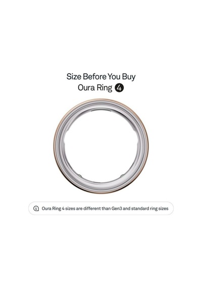 Oura Rose Gold Ring 4 Akıllı Dijital Ölçüm Yüzüğü Beden 8 Akıllı Yüzükler