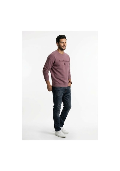 Levi's Regular Fit Pamuk Kumaş Erkek Standart Grafikli Sweatshirt -0157 Bordo