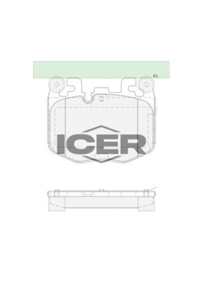 Icer Fren Balatası On Bmw G42 G20 G21 G22 G23 G26 G05 G1 G06 G07 G29