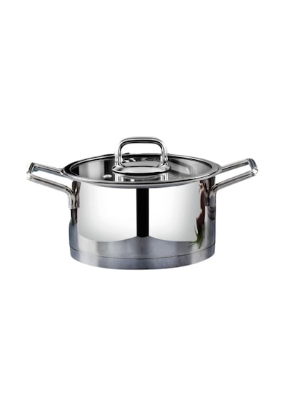 Lınes Sılver 20 Cm Derın Celık Tencere Metal Kulp Gümüş