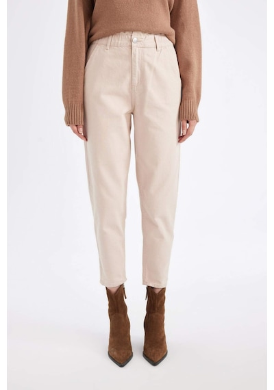 DeFacto Paperbag Gabardin Kumaş Pantolon Standart Paça Cepli S2790AZ25SPBG115