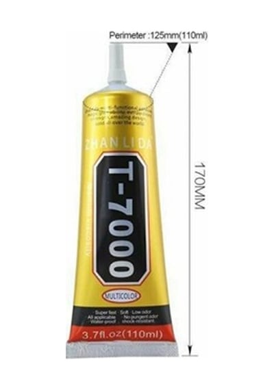 T7000 110 Ml Ekran Dokumatik Siyah Yapıştıtıcı