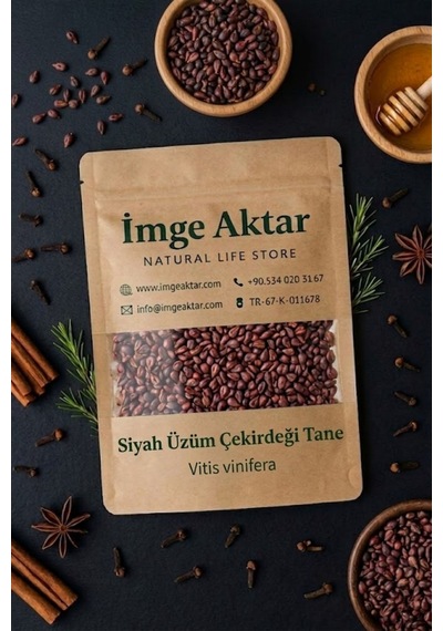 Siyah Üzüm Çekirdeği Tane 100 G