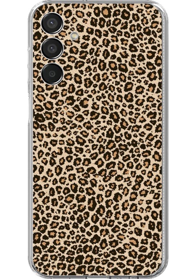 Samsung Galaxy M15 Uyumlu Leopar Tasarımlı Baskılı Silikon Kılıf Renkli