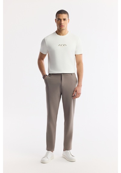 Avva Erkek Vizon Beli Lastikli Bi-stretch Teknik Kumaş Slim Fit Pantolon A51y3077 Avva Erkek Vizon Beli Lastikli Bi-stretch Teknik Kumaş Slim Fit Pantolon A51y3077