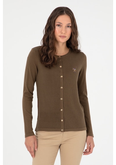 U.s. Polo Assn. Kadın Haki Hırka Triko 50288991-vr027 Haki