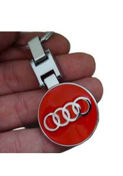 Dk Tuning Audi Logo Krom Metal Çift Yön Anahtarlık
