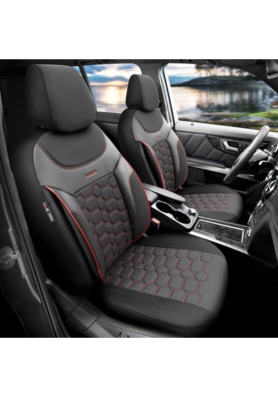 Otom Yeni Carbon Design 3D Dokulu Kumaş Oto Koltuk Kılıfı Tam Set 553380975