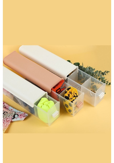 Tekli Çok Amaçlı Dolap/çekmece Içi Düzenleyici - Sürgülü Kutu-pembe Plastik 30 X 10 Pembe Tr Diğer