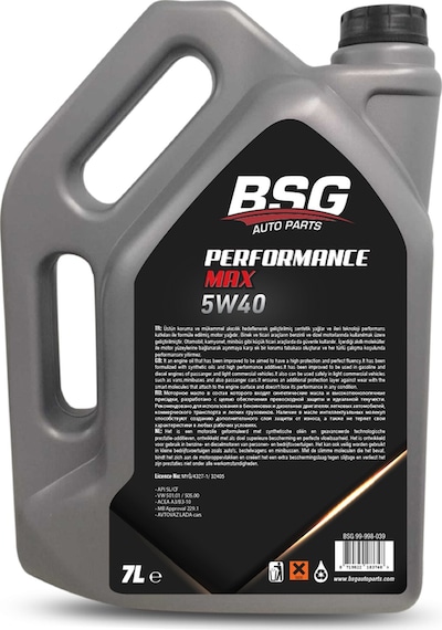 BSG Performance Max 5W-40 Motor Yağı 7 L
