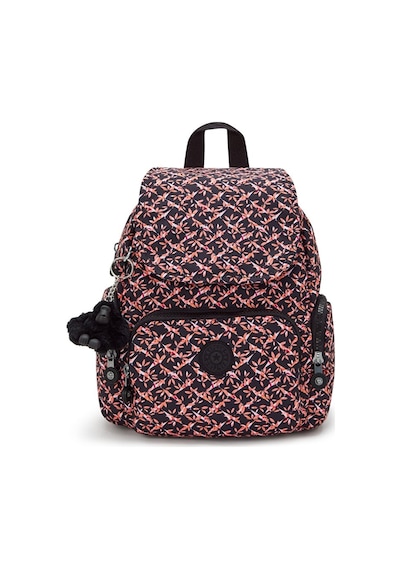 Kipling Kıplıng City Zip Mini Küçük Boy Sırt Çantası Desenli Dancıng Bouquet Desenli Çok Renkli