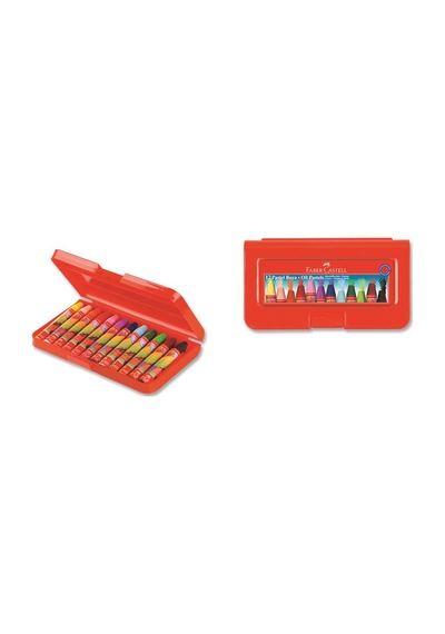 Faber-castell Pastel Boya 12 Renk Plastik Kutu 5281 125112 Çok Renkli