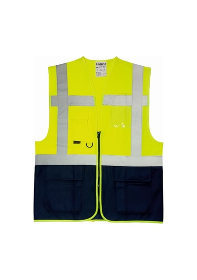 İkaz Yeleği Cepli Uniwest Uw 211 Sarı-lac 3xl