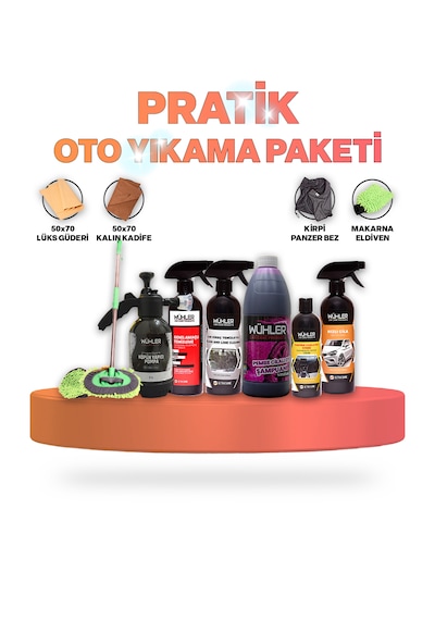 Wühler Pratik Oto Yıkama Paketi 11 Parça 11 Adet