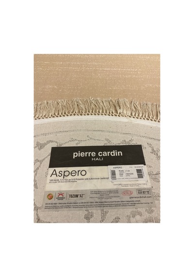Aspero 4112b 160x230 Vizon Oval Halı Krem