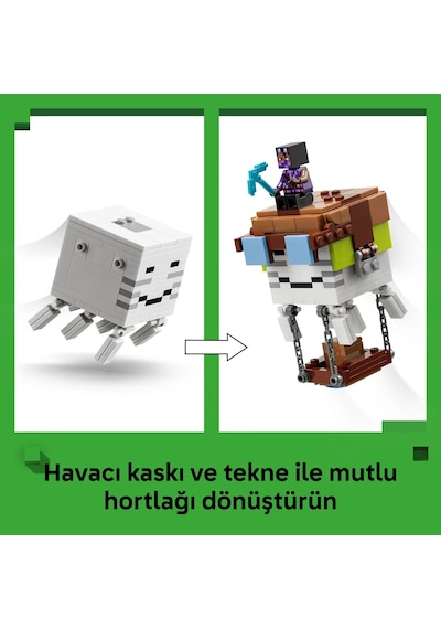 LEGO® Minecraft® Hortlak İstasyonu 21597 – 9 Yaş ve Üzeri Çocuklar için 8 Figür İçeren Yaratıcı Oyuncak Yapım Seti (754 Parça)
