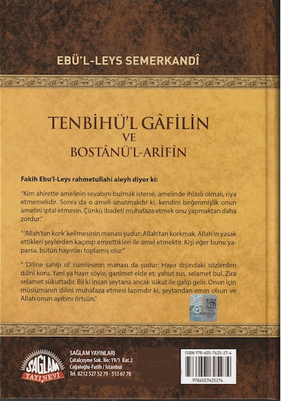Tenbihül Gafilin Ve Bostanül - Arifin