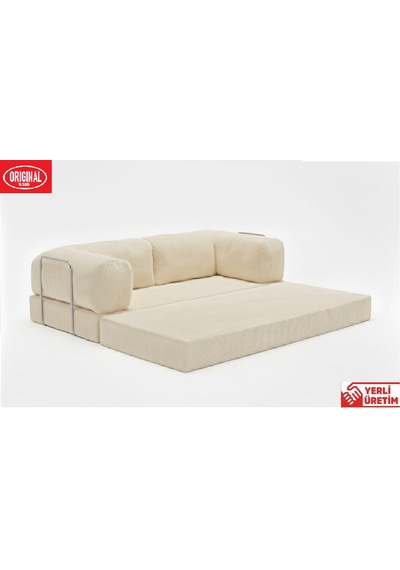 Herev 180x180 Cm 50 Dns Modüler Köşe Koltuk Fitilli Kadife Kumaş, Yatak Olabilen, Modern Tasarım Şark Köşe Krem Herev 180x180 Cm 50 Dns Modüler Köşe Koltuk Fitilli Kadife Kumaş, Yatak Olabilen, Modern Tasarım Şark Köşe Krem