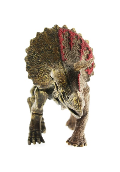 Sert Plastik Dinozor Figürü Triceratops