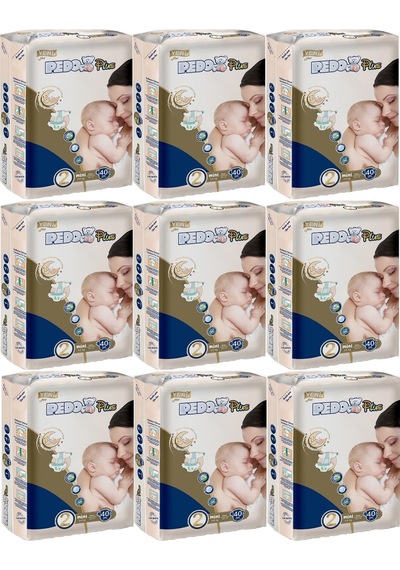 Pedo Plus Bebek Bezi Beden:2 3-6kg Mini 360 Adet Jumbo Ekstra P 9'lu