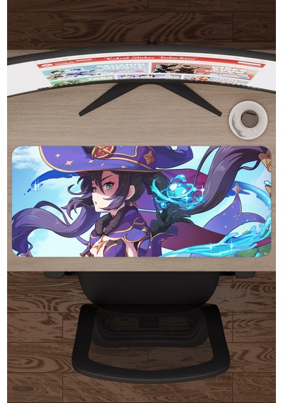 Mona Genshin Impact Anime Gacha V1 - 70x30 Xl Gaming Mouse Pad Fare Altlığı