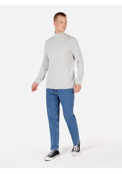 Colin's Colins Regular Fit Turtle Neck Gri Erkek Kazak Cl1064879 Gri