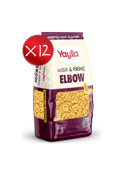 Yayla Mısır Ve Pirinç Elbow Makarna 400 G X12